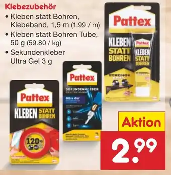 Netto Marken-Discount Klebezubehör Pattex Angebot