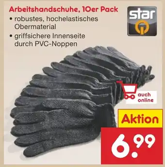 Netto Marken-Discount Arbeitshandschuhe, 10er Pack star Angebot