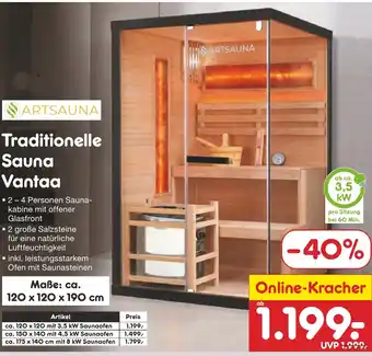 Netto Marken-Discount ARTSAUNA Traditionelle Sauna Vantaa Angebot