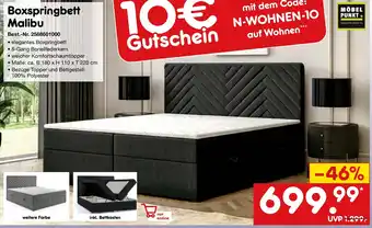 Netto Marken-Discount Boxspringbett Malibu Angebot