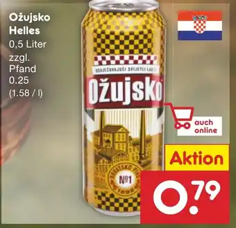 Netto Marken-Discount Ožujsko Helles 0,5 Liter Angebot