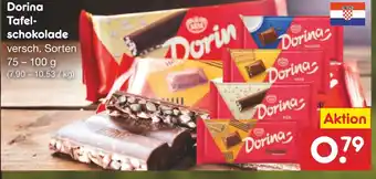 Netto Marken-Discount Dorina Tafel-schokolade 75 - 100 g Angebot