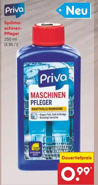 Netto Marken-Discount Priva Spülma- schinen- Pfleger 250 ml Angebot