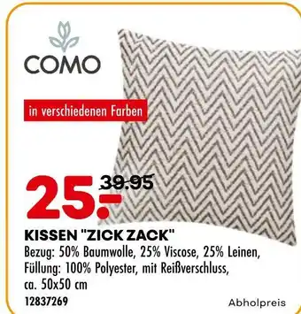 Möbel Kraft Como kissen "zick zack" Angebot