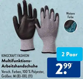 Aldi Süd KINGCRAFT FASHION Multifunktions-Arbeitshandschuhe 2 Paar Angebot