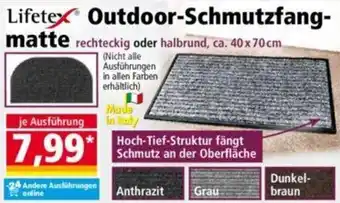 Norma Lifetex Outdoor Schmutzfangmatte Angebot