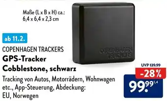 Aldi Süd COPENHAGEN TRACKERS GPS-Tracker Cobblestone, schwarz Angebot