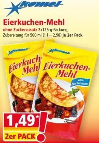 Norma Komet Eierkuchen-Mehl 2x125 g Packung Angebot