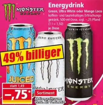 Norma MONSTER Energydrink 500 ml Dose Angebot