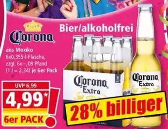 Norma Corona Bier/alkoholfrei 6x0,355 L Flasche Angebot