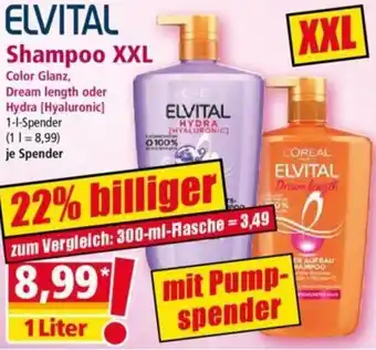 Norma ELVITAL Shampoo XXL 1 Liter Angebot