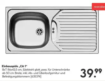 Hellweg Einbauspüle ,,CA 1" Angebot