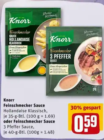 REWE Knorr feinschmecker sauce Angebot