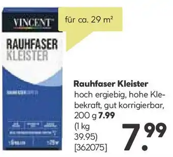 BayWa VINCENT Rauhfaser Kleister 200 g Angebot