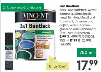 BayWa VINCENT 2in1 Buntlack 750 ml Angebot