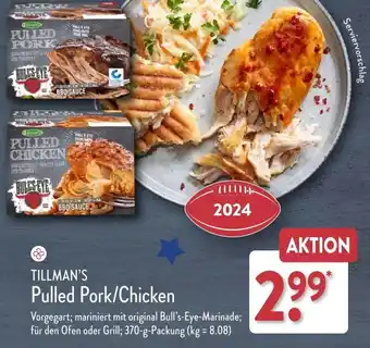 Aldi Nord TILLMAN'S Pulled Pork/Chicken 370 g Packung Angebot