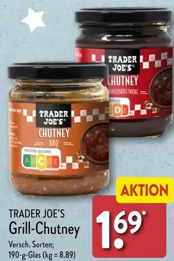 Aldi Nord TRADER JOE'S Grill-Chutney 190 g Glas Angebot