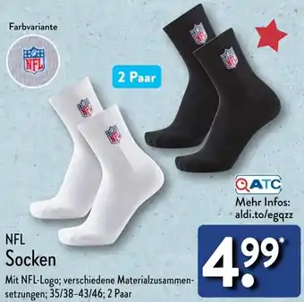 Aldi Nord NFL Socken Angebot