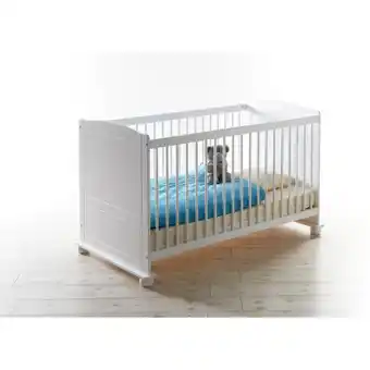 Netto Marken-Discount TiCAA Babybett Gitterbett Adam Kiefer Weiß Angebot