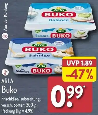 Aldi Nord ARLA Buko 200 g Packung Angebot