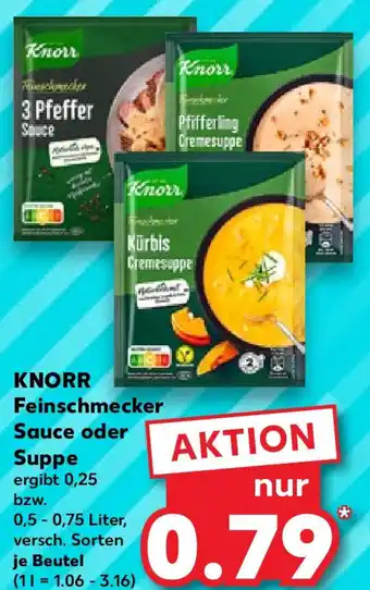 Kaufland KNORR Feinschmecker Sauce oder Suppe Angebot