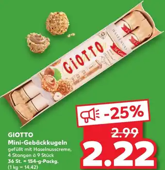 Kaufland GIOTTO Mini-Gebäckkugeln 154 g Packg. Angebot