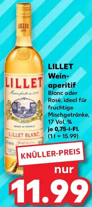 Kaufland LILLET Weinaperitif 0,75 L-Fl. Angebot