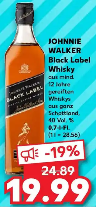 Kaufland JOHNNIE WALKER Black Label Whisky 0,7 L-Fl. Angebot