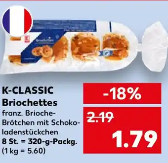 Kaufland K-CLASSIC Briochettes 320 g Packg. Angebot