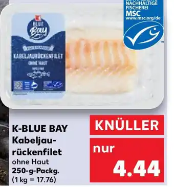 Kaufland K-BLUE BAY Kabeljau-rückenfilet 250-g-Packg. Angebot