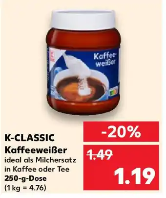 Kaufland K-CLASSIC Kaffeeweißer 250 g Dose Angebot
