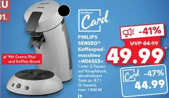 Kaufland PHILIPS SENSEO Kaffeepad-maschine >>HD6553<< Angebot