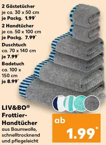 Kaufland LIV&BO Frottier- Handtücher Angebot