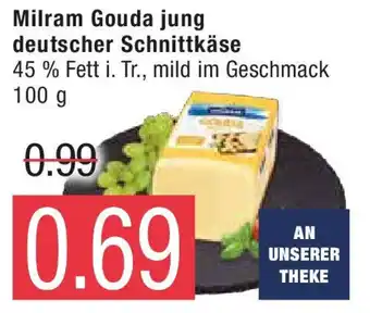 Marktkauf Milram Gouda jung deutscher Schnittkäse 100 g Angebot