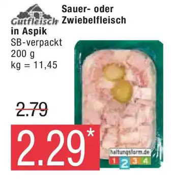 Marktkauf Sauer- oder Gutfleisch Zwiebelfleisch in Aspik 200 g Angebot