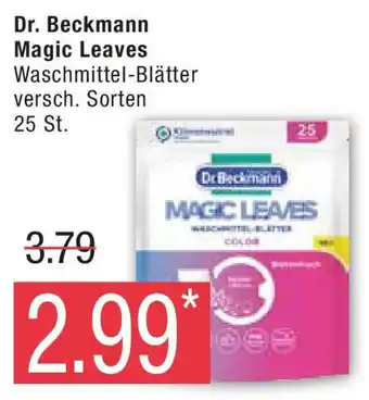 Marktkauf Dr. Beckmann Magic Leaves Waschmittel-Blätter 25 Angebot