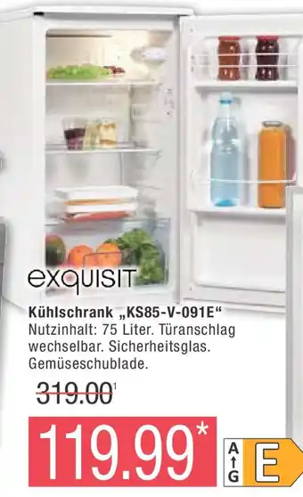 Marktkauf exquisit Kühlschrank ,,KS85-V-091E" Angebot