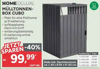 Marktkauf HOME DELUXE MÜLLTONNEN- BOX CUBO Angebot