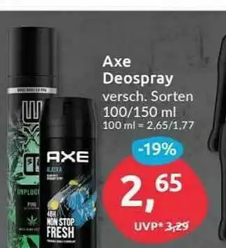 Budni Axe Deospray Angebot