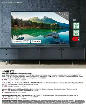 EP Led-fernseher Metz Blue Angebot