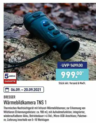 Aldi Nord Bresser Wärmebildkamera Tns 1 Angebot