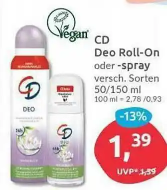 Budni Cd Deo Roll-on Oder -spray Vegan Angebot