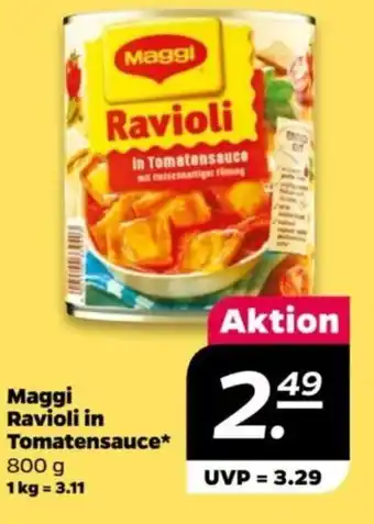 NETTO Maggi Ravioli in Tomatensauce 800 g Angebot