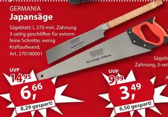 Sonderpreis Baumarkt GERMANIA Japansäge Angebot