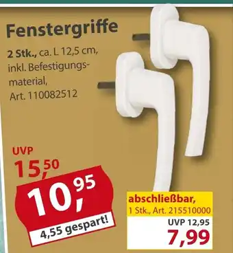 Sonderpreis Baumarkt Fenstergriffe 2 Stk. Angebot