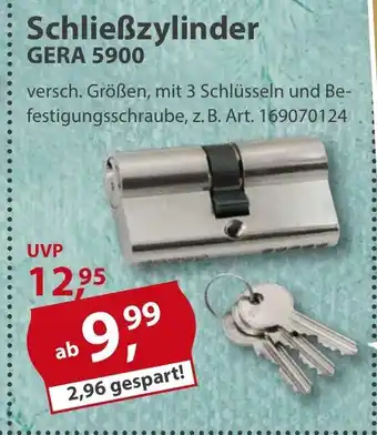 Sonderpreis Baumarkt Schließzylinder GERA 5900 Angebot