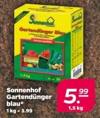 NETTO Sonnenhof Gartendünger Blau Angebot