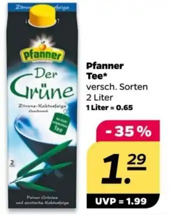 NETTO Pfanner Tee 2 Liter Angebot