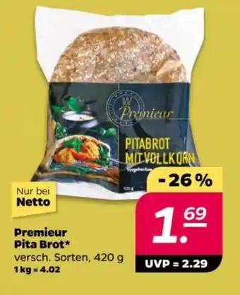 NETTO Premieur Pita Brot 420 g Angebot