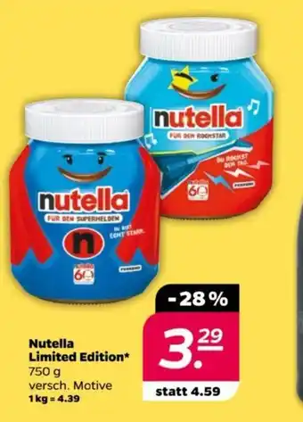 NETTO Nutella Limited Edition 750 g Angebot